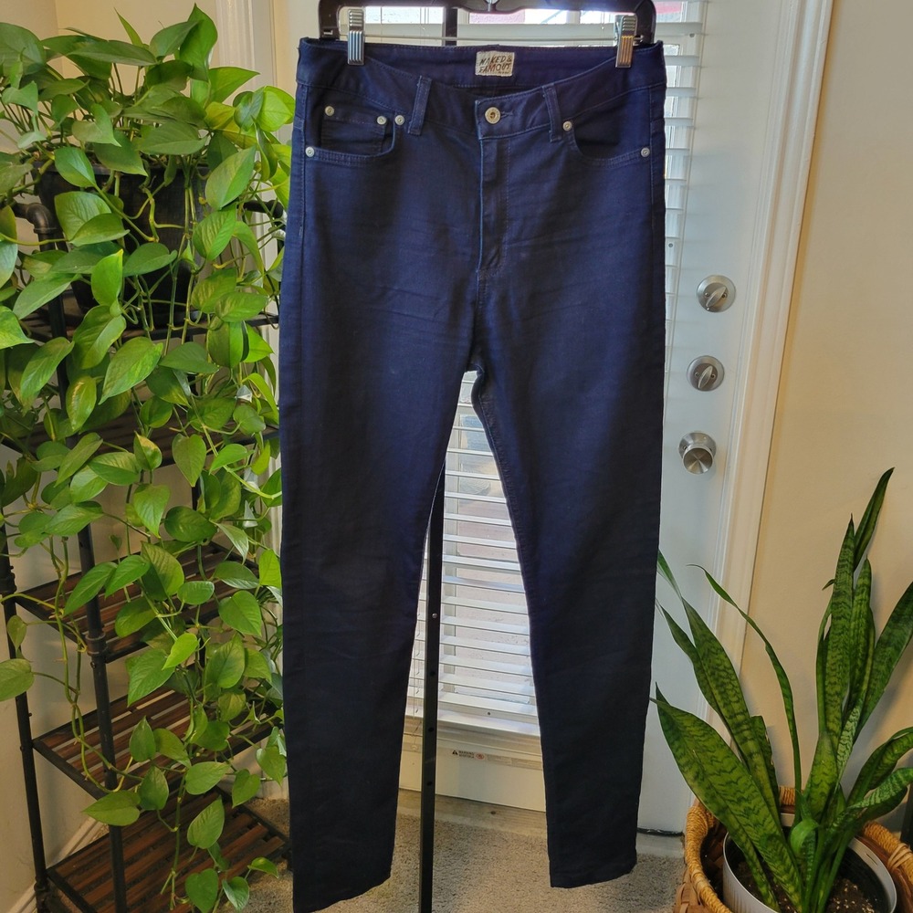 Naked & Famous The High Skinny Indigo Super Stretch Raw Japanese Denim Jeans 30